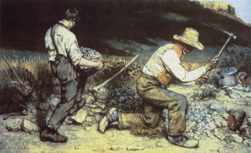 Gustave Courbet Quarrying oil painting image
